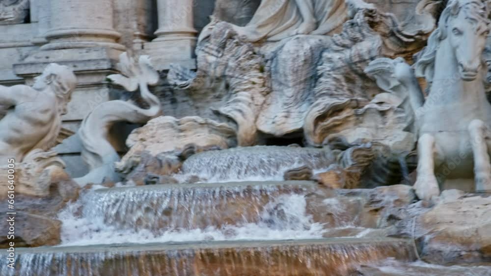 Close Ups On Trevi Fountain In Rome Close Ups On Trevi Fountain In Rome