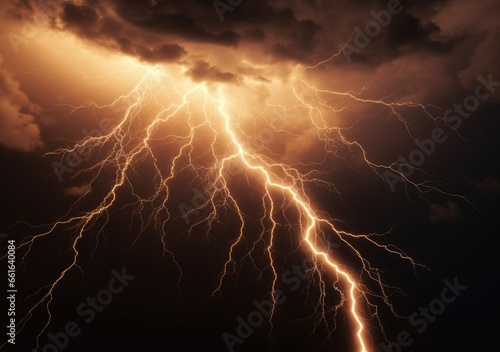 "Nature's Fireworks: A Forked Lightning Bolt in Action" Generativ Ai,