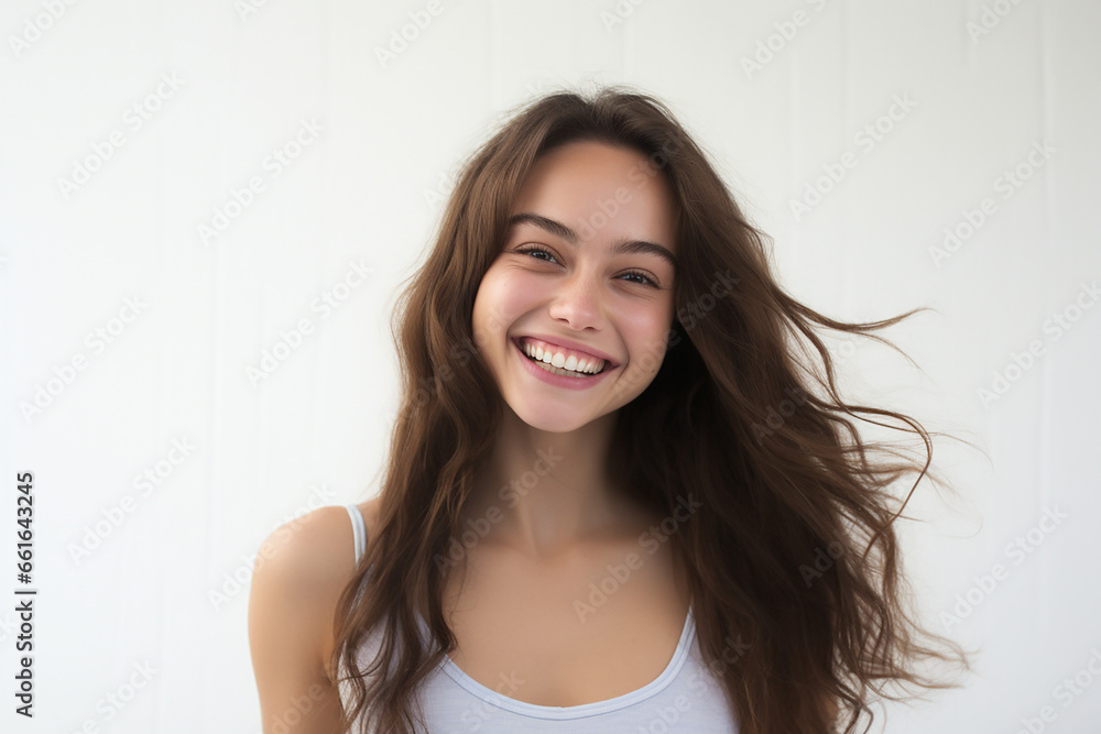 Portrait Of A Female Model On A White Background, Female Model, Model, Model Portrait Portrait Of A Female Model On A White Background, Female Model, Model, Model Portrait
