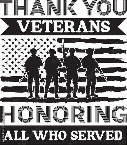 Veterans Day Sublimation Illustration