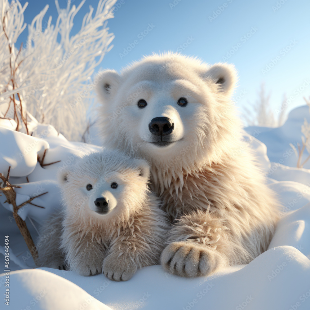 Obraz premium polar bear cub