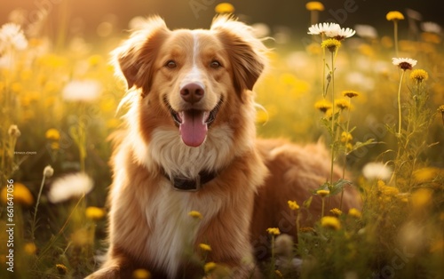Photo of Dog in a meadow