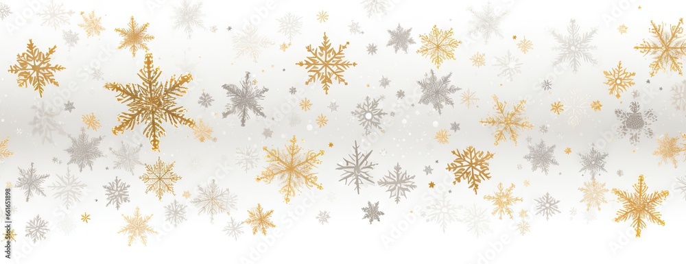 gold snowflakes design Generative AI gold snowflakes design Generative AI