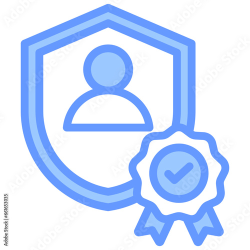 Trustworthiness Blue Icon