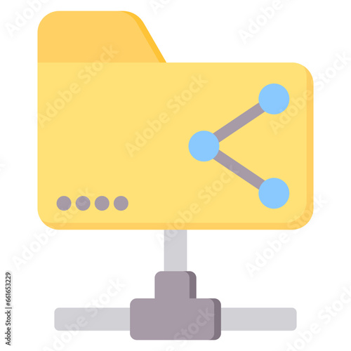 Shared Folder Flat Icon