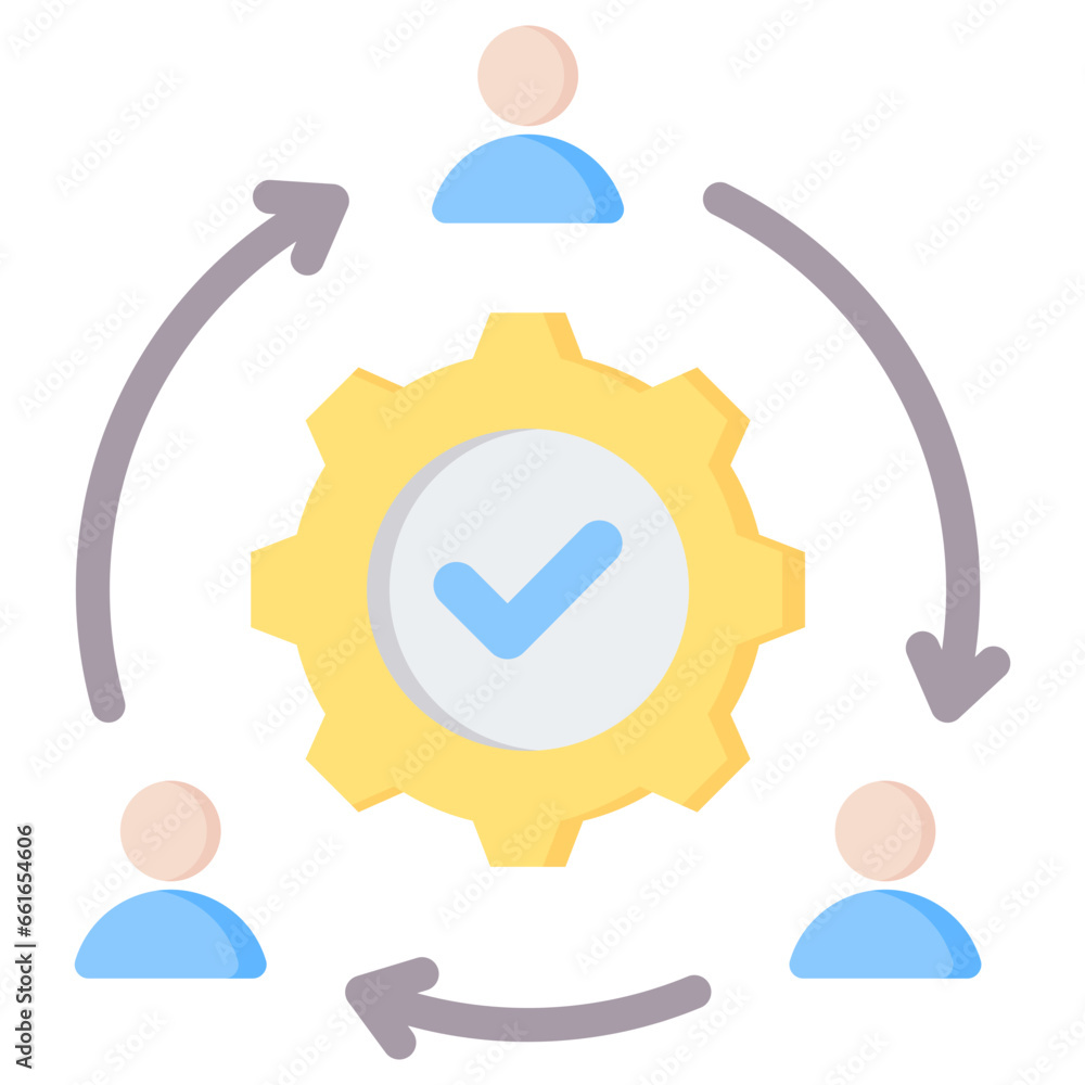 Collaboration Flat Icon Collaboration Flat Icon
