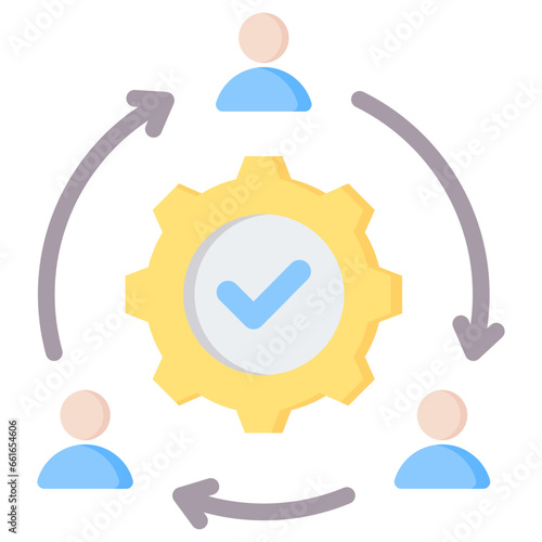 Collaboration Flat Icon