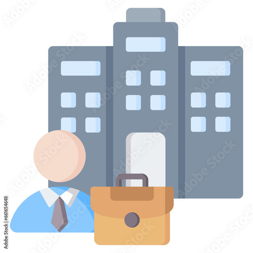 Business Center Flat Icon