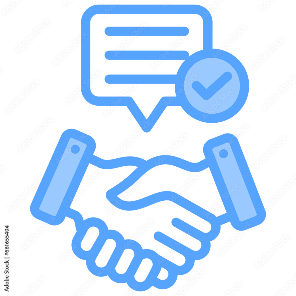 Agreement Blue Icon Agreement Blue Icon