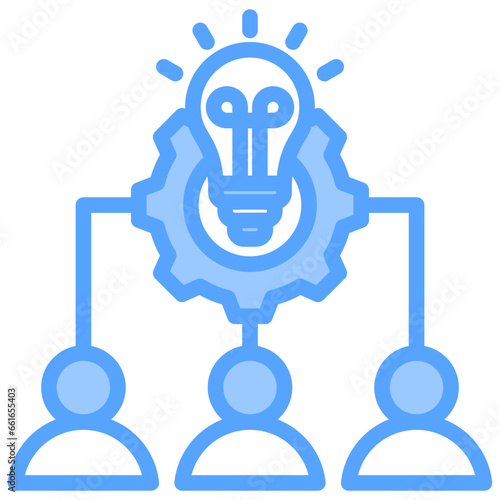 Brainstorm Blue Icon