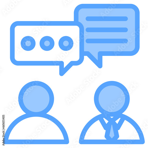Communication Blue Icon