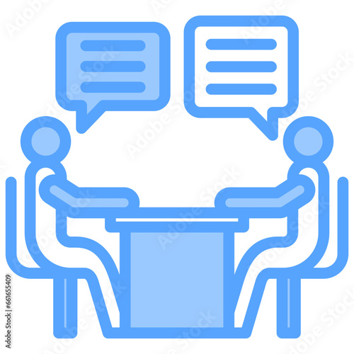 Discussion Blue Icon