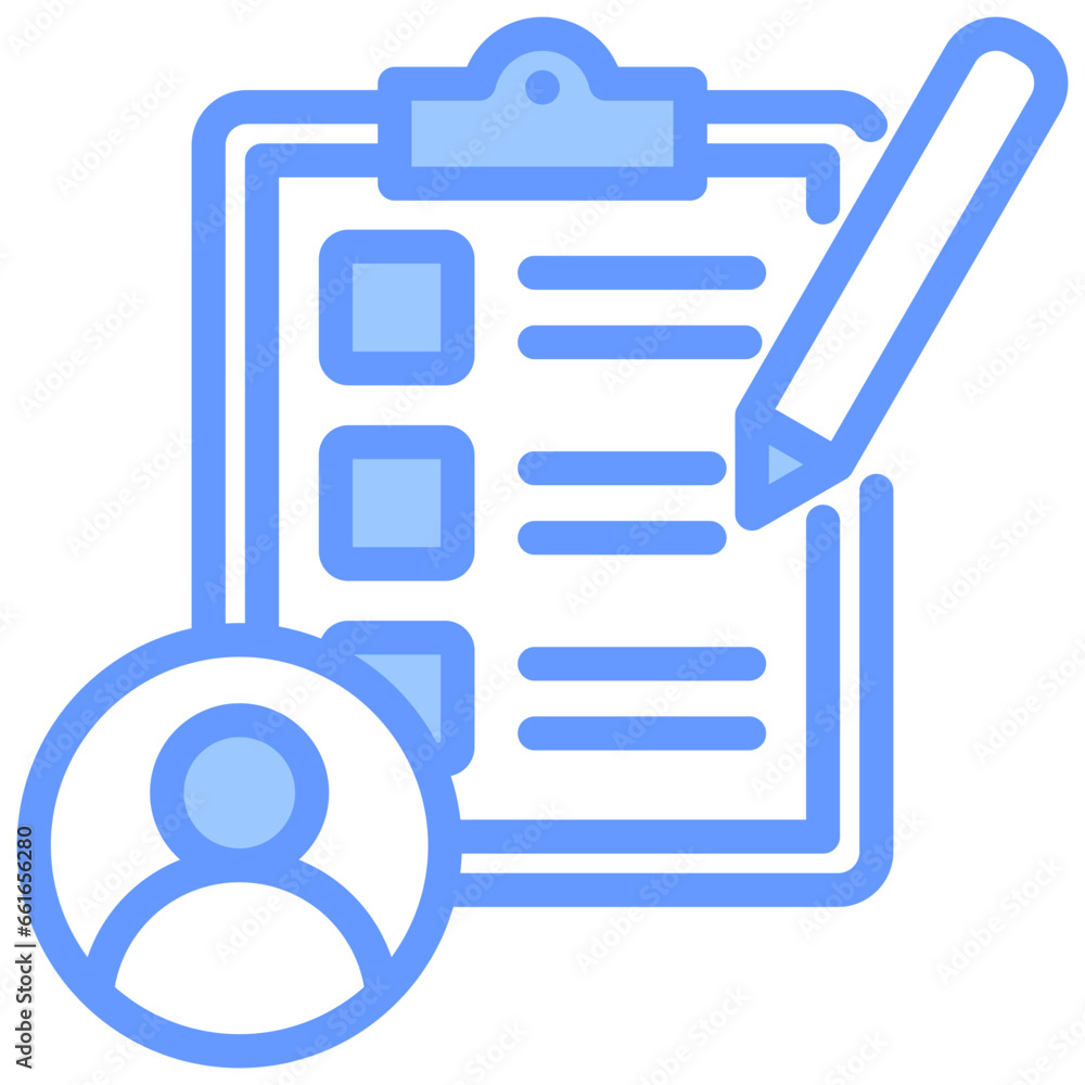 Assessment Blue Icon Assessment Blue Icon
