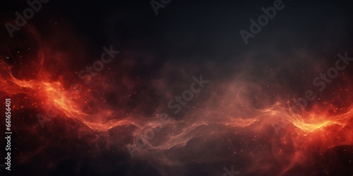 glowing redish grey abstract background with a fire ball flying. Generative AI photo
