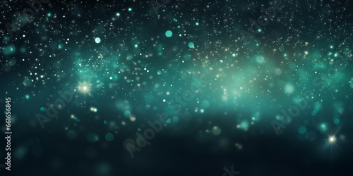 glowing bluish grey abstract background with particles floating. Generative AI