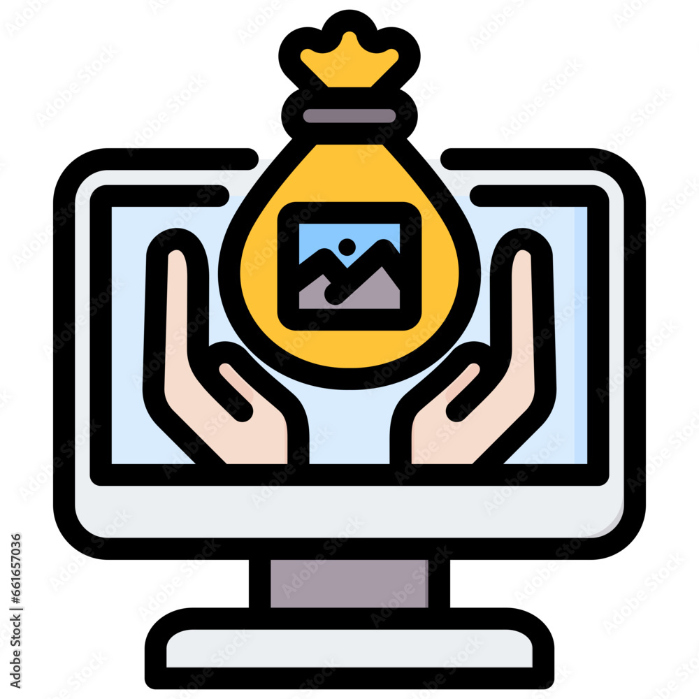 Image Asset Management Outline Color Icon Image Asset Management Outline Color Icon