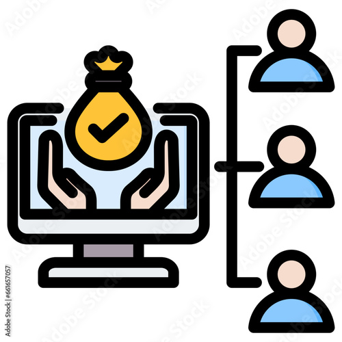 Asset Rights Outline Color Icon