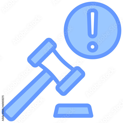 Legal Issues Blue Icon