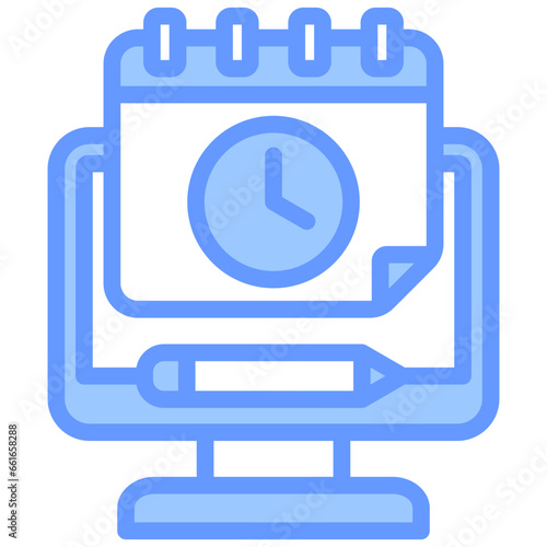 Scheduling Blue Icon