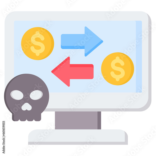 Danger Transfer Flat Icon