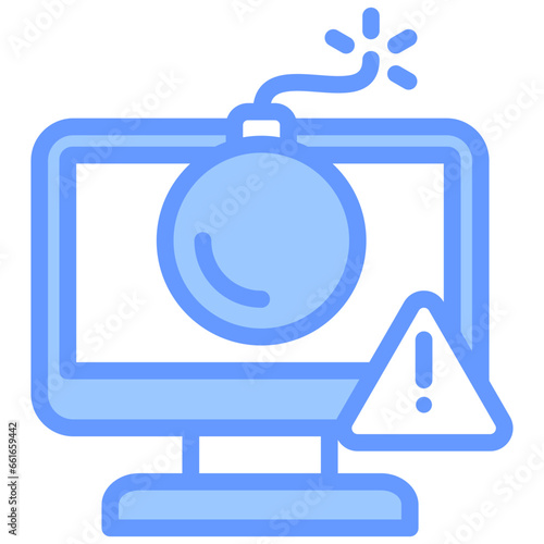Doos Attack Blue Icon