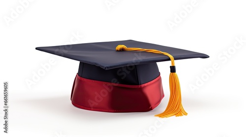 academic cap on a white background.