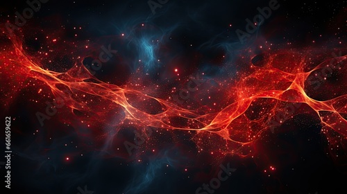 abstract red electricity particles texture.