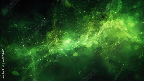 abstract green electricity particles texture.