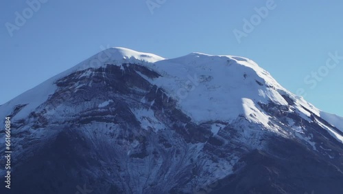 mighty Chimborazo is a snow capped and active volcano.
