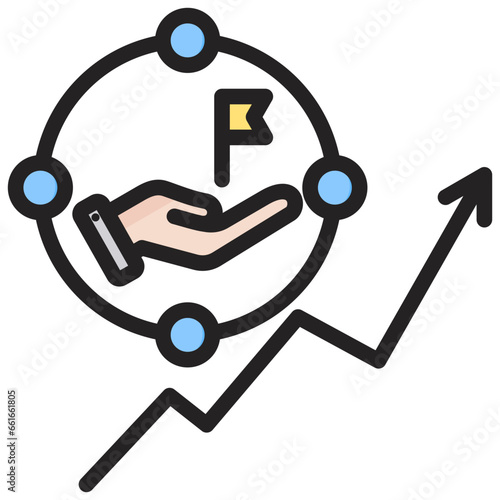 Ipo Process Outline Color Icon