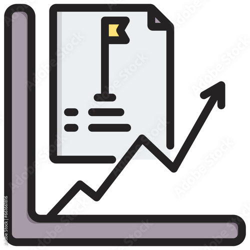Initial Listing Outline Color Icon
