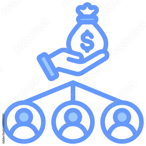 Secondary Offering Blue Icon