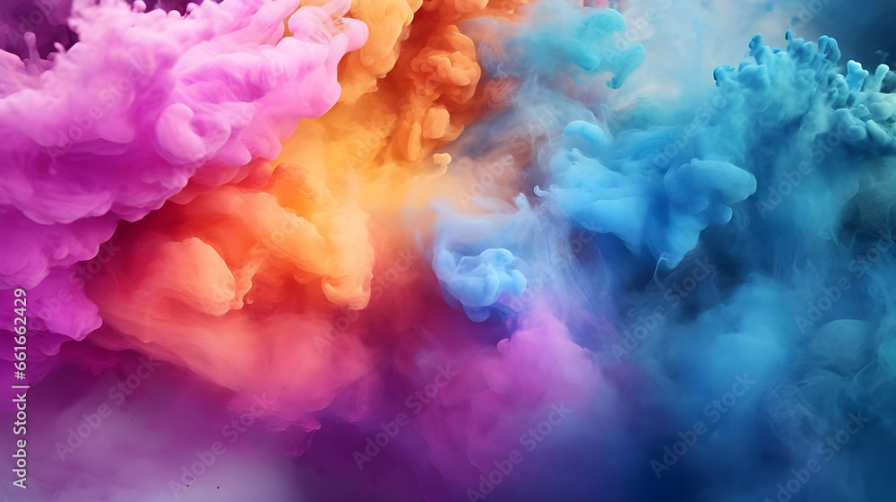 abstract background with colorful powder