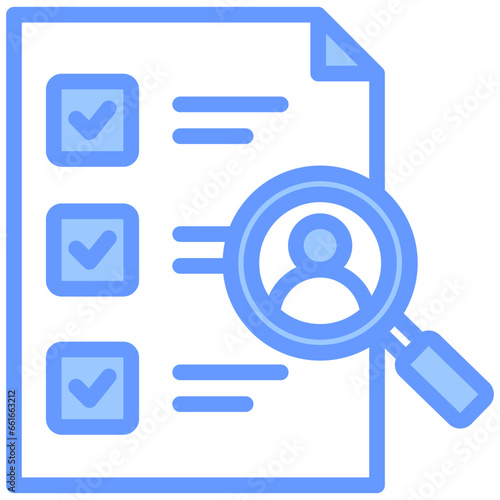 Requirements Blue Icon