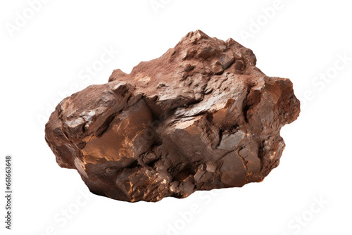 Unprocessed Bronze Ore in its Pure State on isolated background