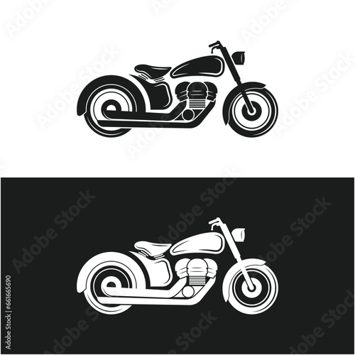 classic bike logo vector icon illustration design