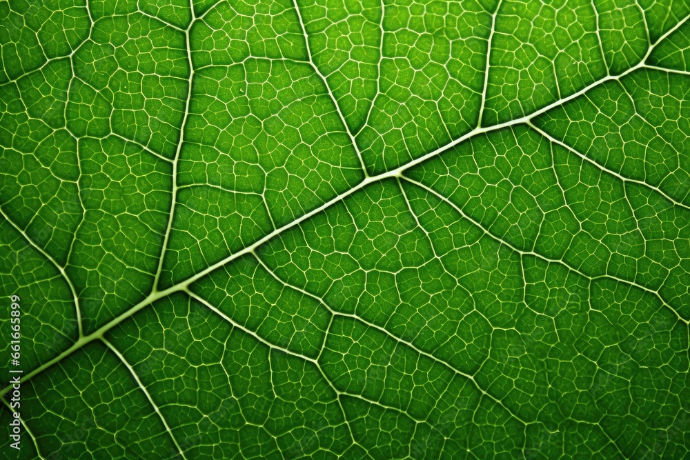 Macro photography of green leaf structure on a textured background Macro photography of green leaf structure on a textured background