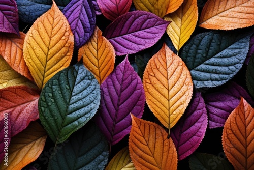 Macro texture in leaves background