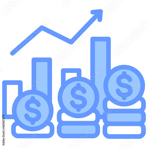 Revenue Blue Icon