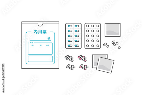 お薬のイラストセット