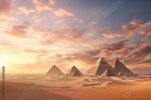 pyramids of giza  Generative AI