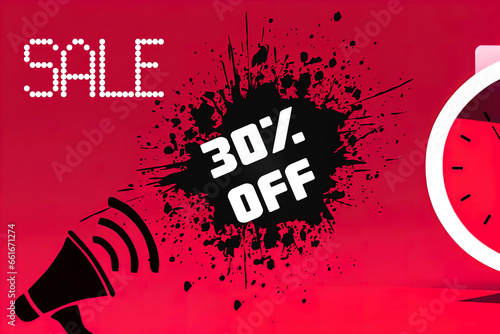 Sale banner with 