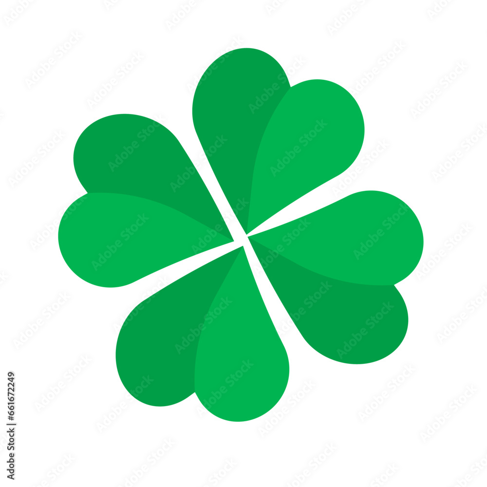 Four-leaf clover icon. Good luck symbol. Vector. Four-leaf clover icon. Good luck symbol. Vector.
