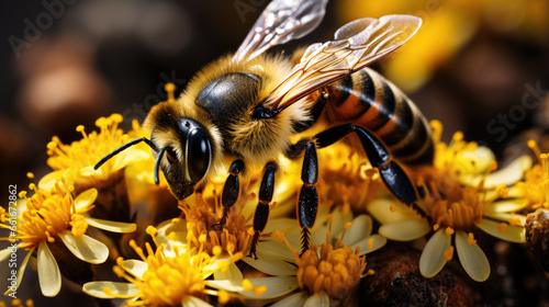 close up of been Pollinator Friendly Gardener  © Graphics.Parasite