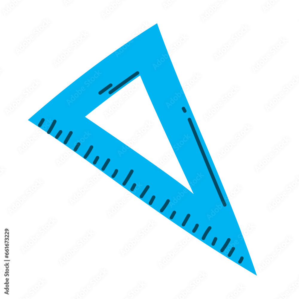 Vector wooden triangle icon in cartoon style isolated on white background vector illustration Vector wooden triangle icon in cartoon style isolated on white background vector illustration