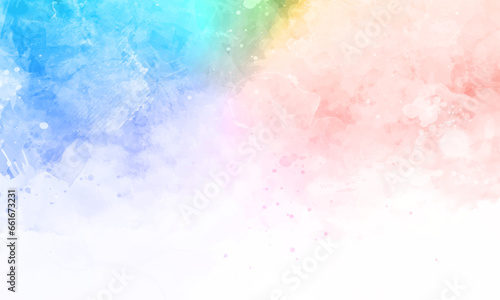 Vector watercolor stains abstract background © Nganhaycuoi