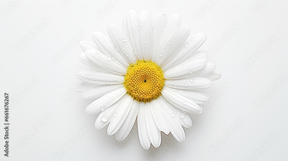 Portrait beautiful white daisyflower AI Generative Portrait beautiful white daisyflower AI Generative
