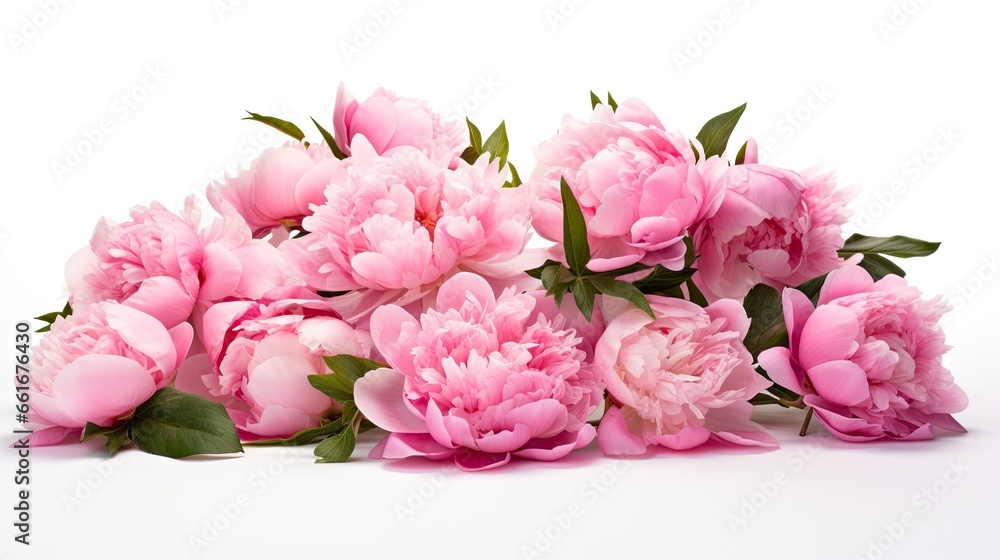 Portrait beautiful pink peony flower AI Generative Portrait beautiful pink peony flower AI Generative