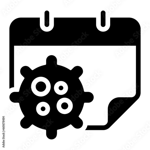 virus glyph icon