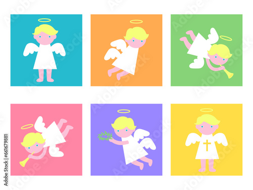 天使　イラスト　セット